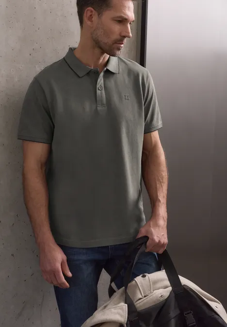 Koszulka Polo Basic oil grey