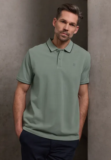 Koszulka Polo Basic dusty mint