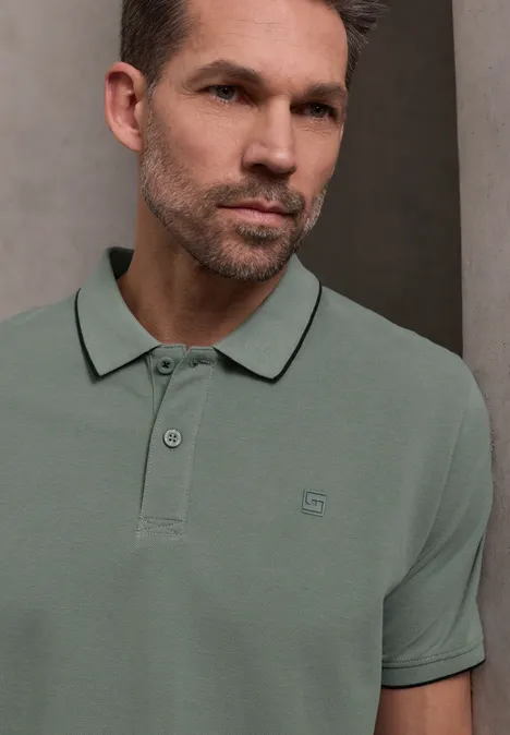 Koszulka Polo Basic dusty mint