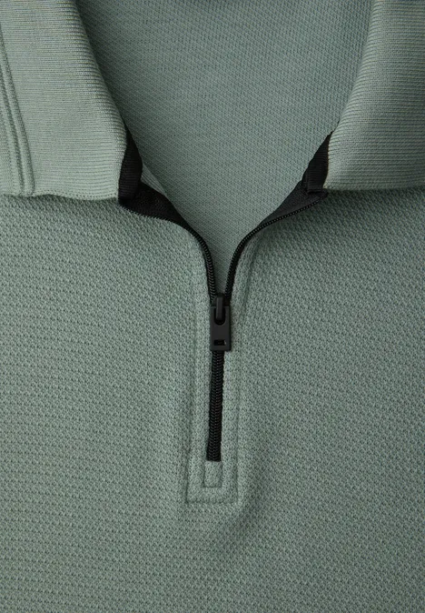 Poloshirt mit Struktur dusty mint