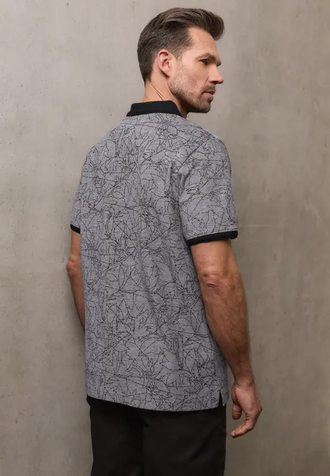 Oxford Poloshirt basic black