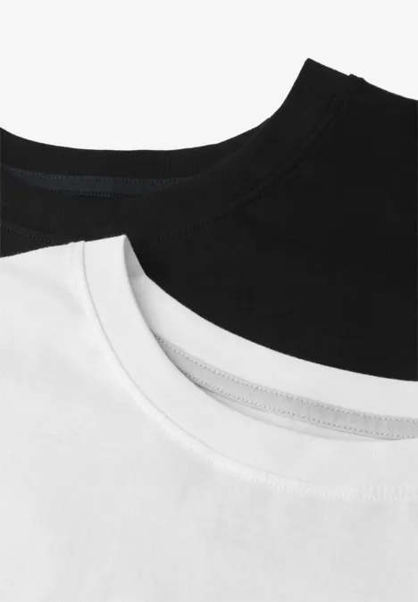 2 PACK Basic T-Shirts black/white