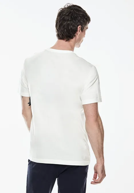 T-shirt à rayures pearl white
