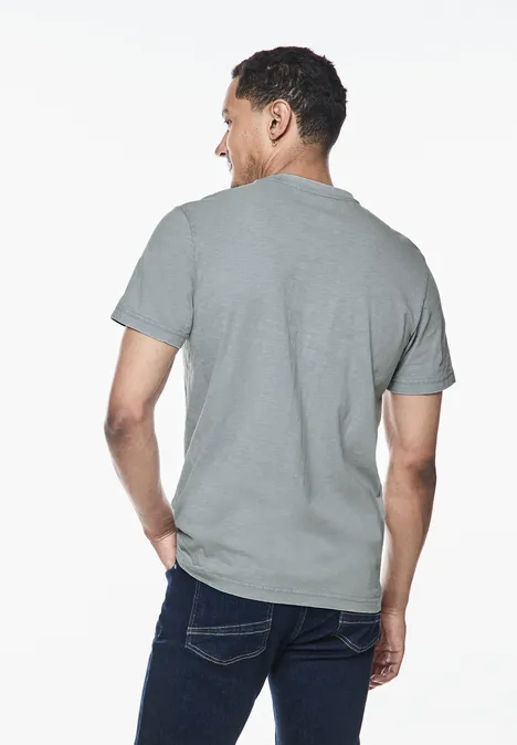 T-shirt flammé garment dye harbour grey