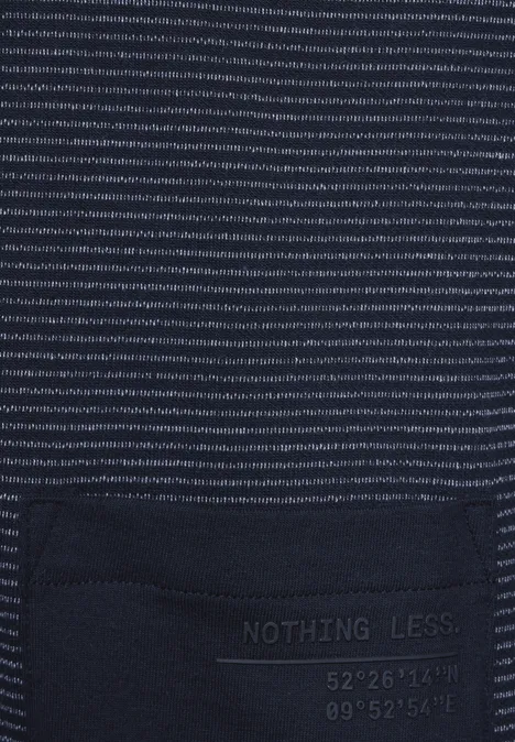 T-shirt à structure tricotée dark maritime blue