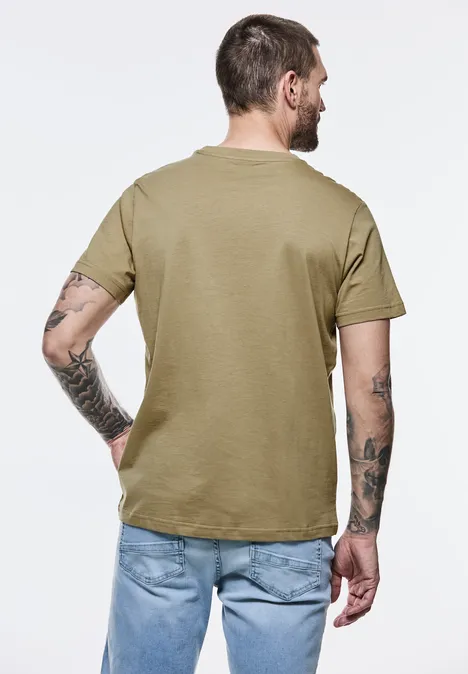 T-Shirt mit Brustprint beach sand