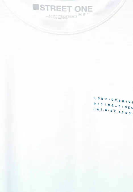 T-Shirt mit Farbverlauf light turquoise