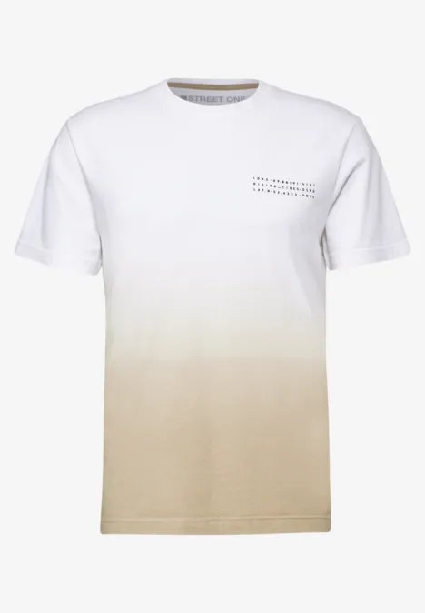 T-shirt met kleurverloop beach sand