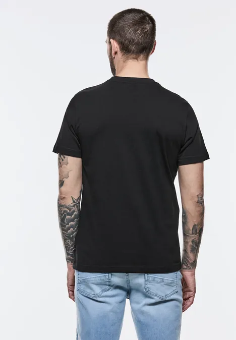 T-shirt à imprimé palmier Black