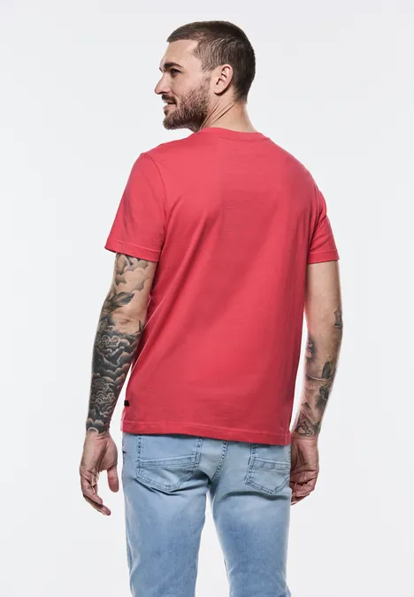T-Shirt mit Wording Crab Red
