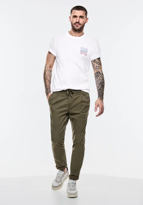 T-shirt avec imprimé sur la poitrine White