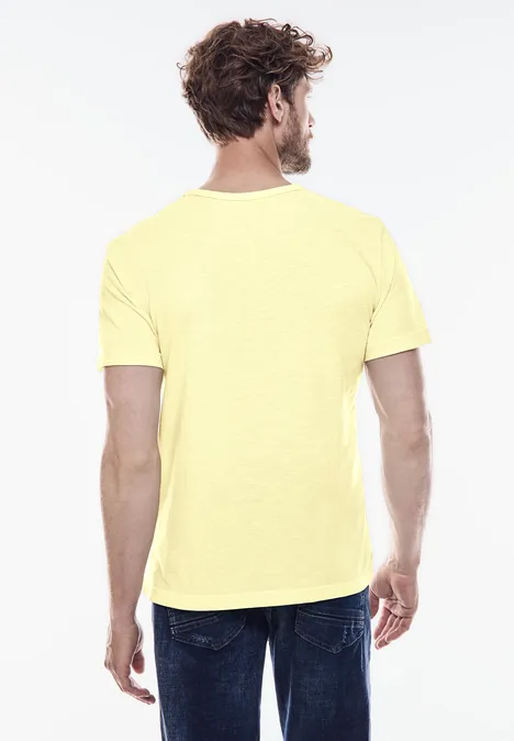 T-Shirt mit Frontprint sunglow yellow