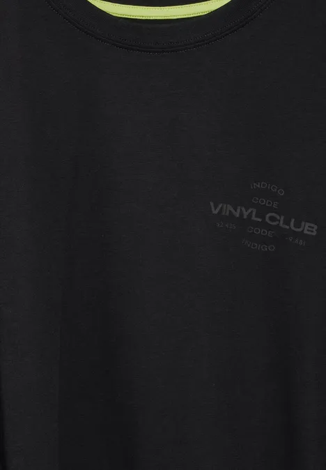 Jersey z nadrukiem na piersi Black
