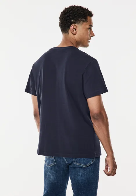 Jersey z nadrukiem na piersi night blue