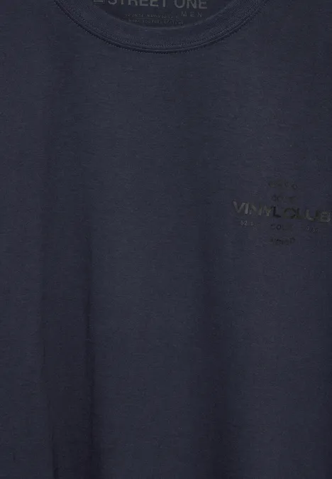 Jersey z nadrukiem na piersi night blue