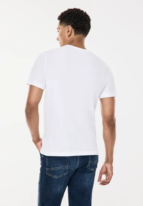 Jersey z nadrukiem na piersi bright white