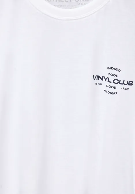 Jersey z nadrukiem na piersi bright white