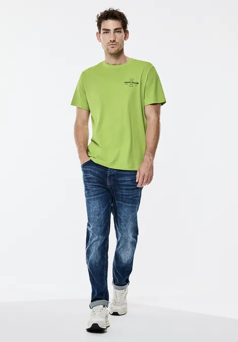 Jersey z nadrukiem na piersi light lime green