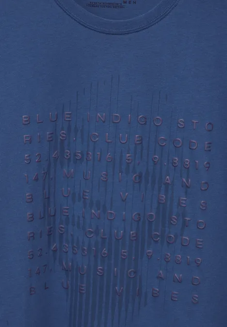 Koszulka z nadrukiem casual blue