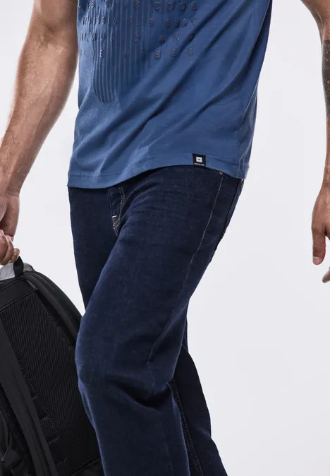 Koszulka z nadrukiem casual blue