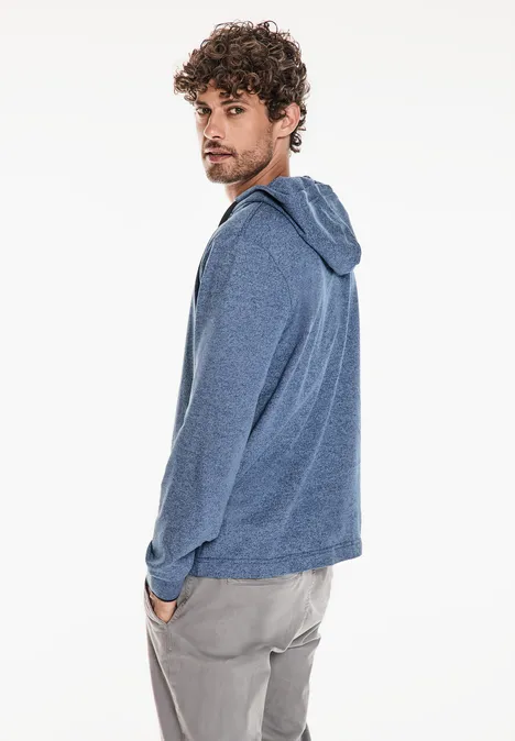 Trui in piqué casual blue