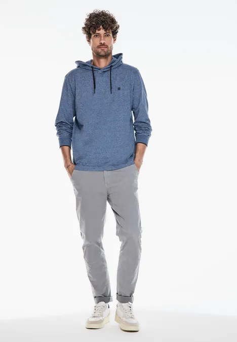 Trui in piqué casual blue