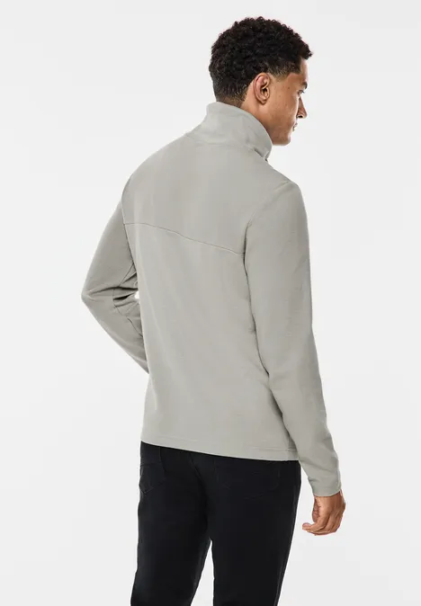 Koszulka z długim rękawem warm grey melange
