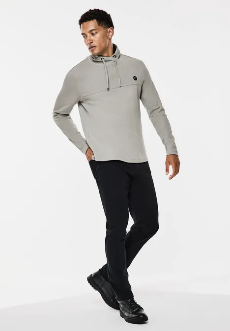 Koszulka z długim rękawem warm grey melange