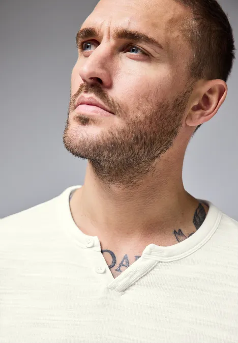 Koszulka z długim rękawem pearl white