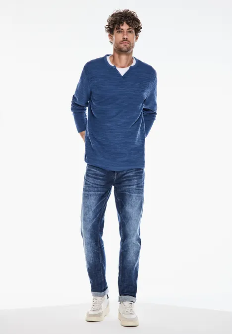 Langarmshirt casual blue