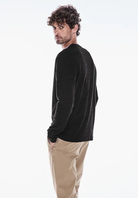 Chemise Henley Black