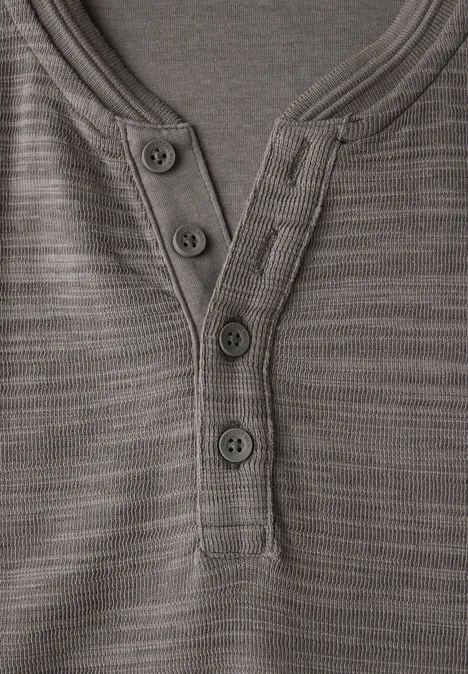 Chemise Henley mushroom brown