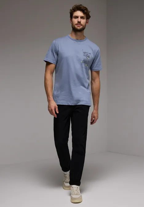 T-shirt avec chestprint city grey