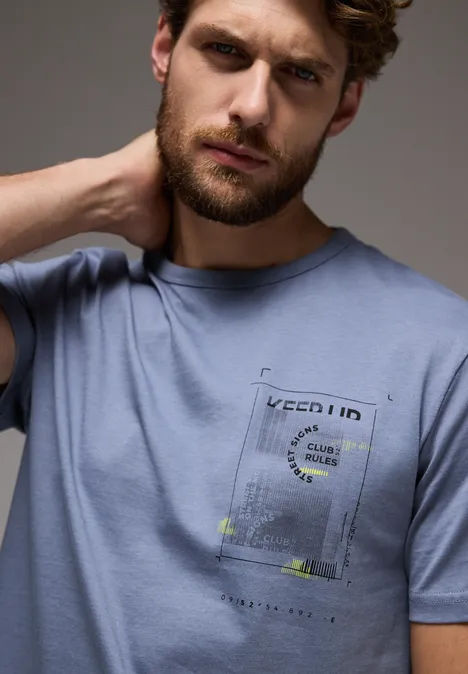 T-shirt avec chestprint city grey