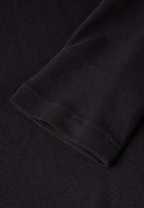 T-shirt long structuré Black
