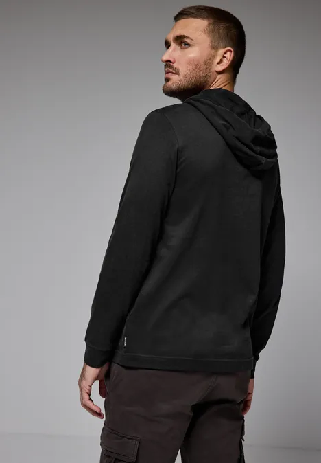 Sweat à capuche doux Black