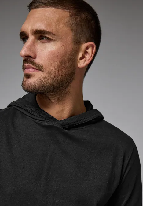 Sweat à capuche doux Black