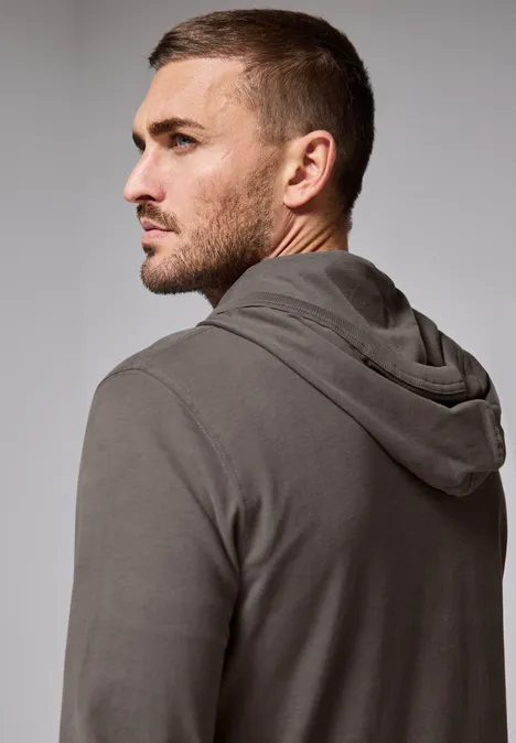 Zacht hoodie shirt mushroom brown