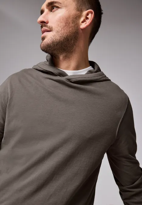 Zacht hoodie shirt mushroom brown