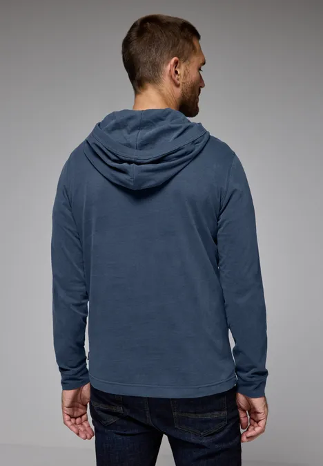 Sweat à capuche doux infinite blue
