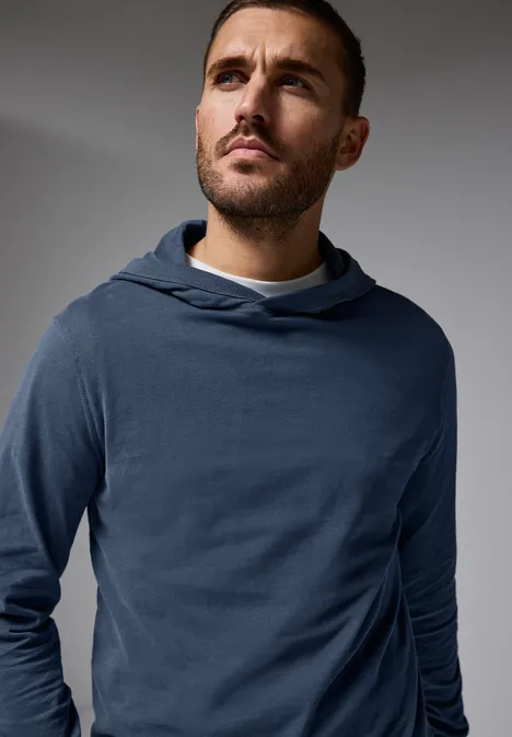 Sweat à capuche doux infinite blue
