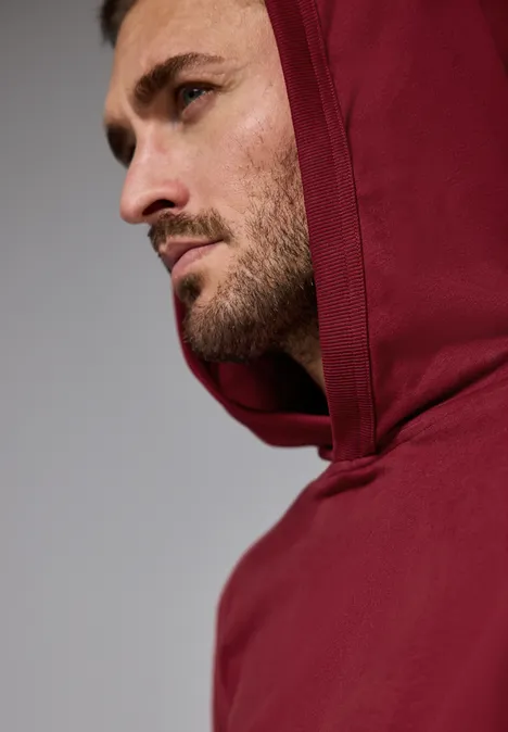 Sweat à capuche doux real red
