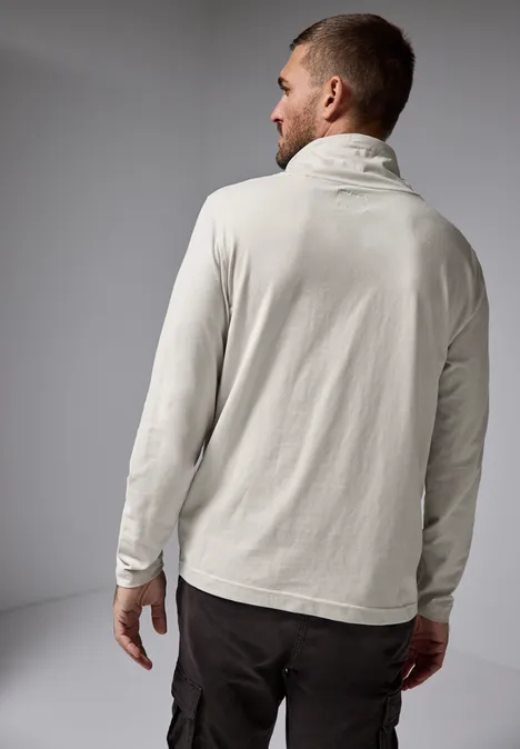 Softes Shirt mit Funnelneck soft sand