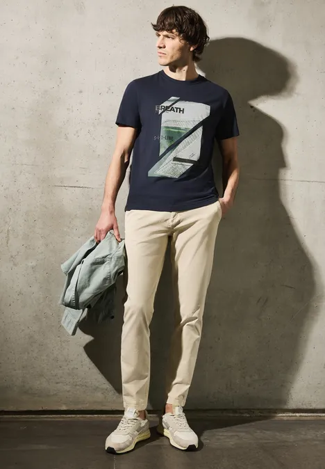 T-Shirt mit Fotoprint night blue