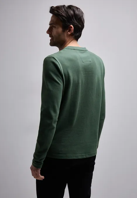 T-shirt Henleys mineral green