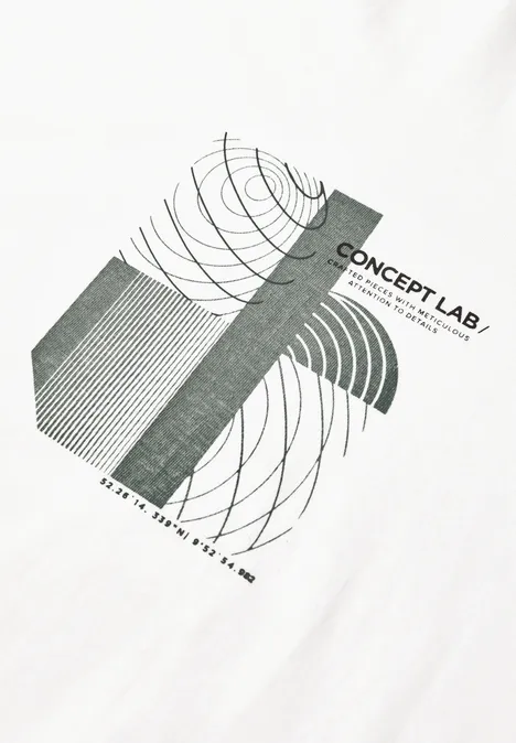 T-shirt avec imprimé bright white