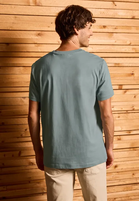 T-shirt avec imprimé silver green