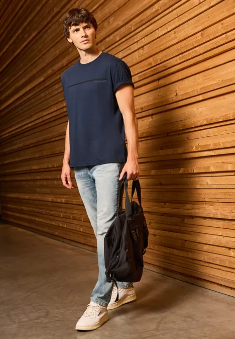 T-shirt avec motif à rayures bold blue