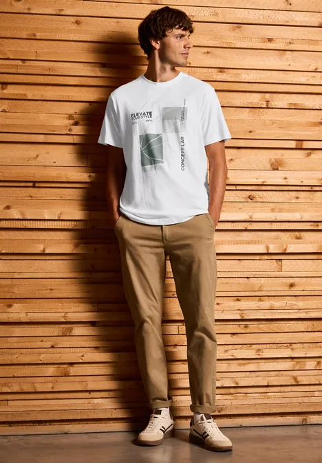 T-shirt à l'imprimé graphique bright white