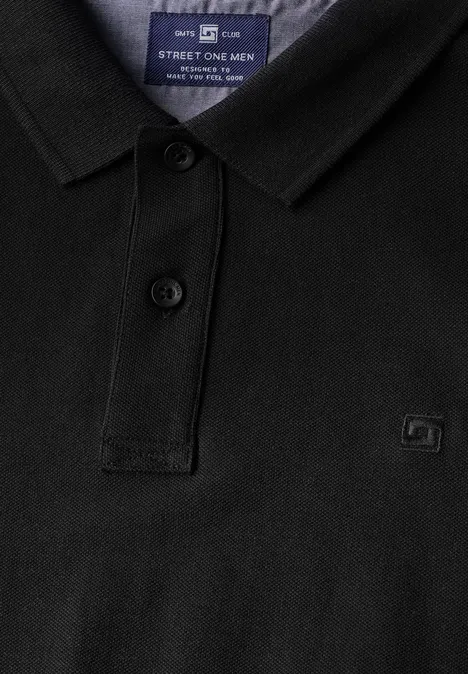 Polo piqué Black